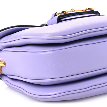 Gucci Calfskin Horsebit 1955 Aura Mini Shoulder Bag Lapis 10 of 11