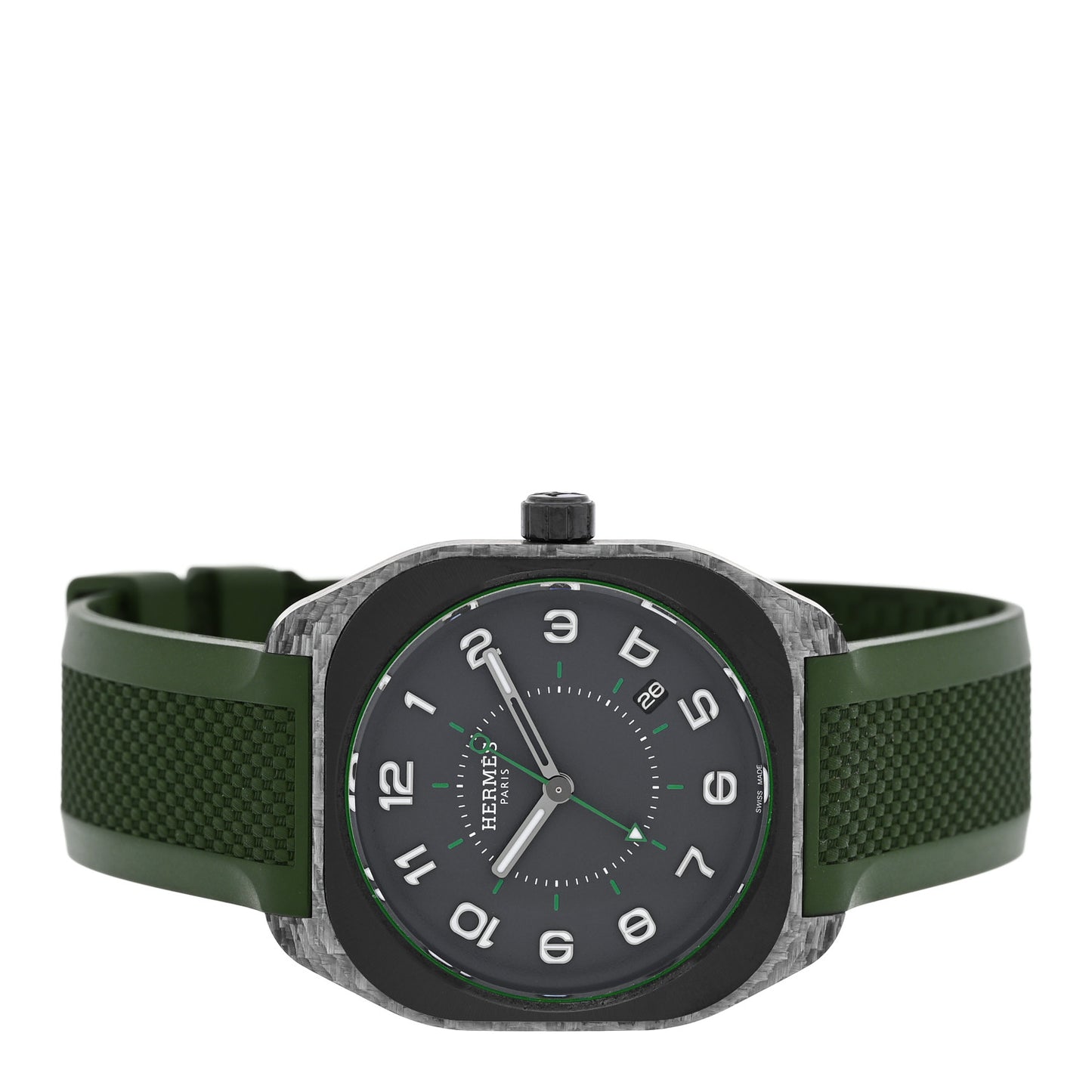 Glass Fiber Ceramic Rubber 39mm H08 Automatic Watch Vert
