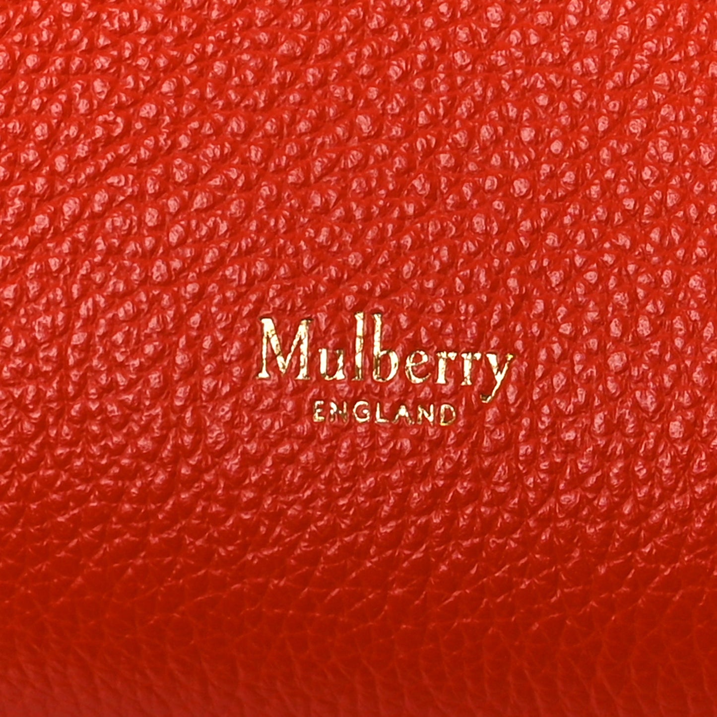 Heavy Grain Small Iris Tote Coral Orange
