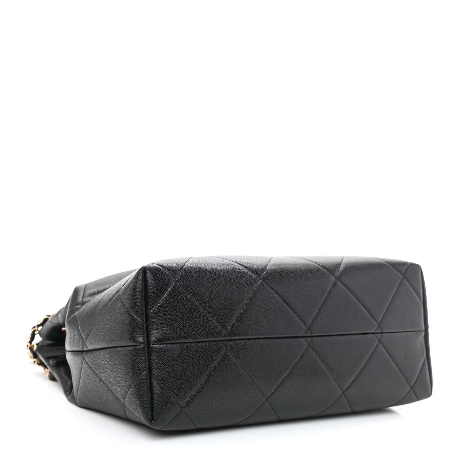 Chanel Caviar Quilted Large A Real Catch Shopping Bag Black 4 of 14