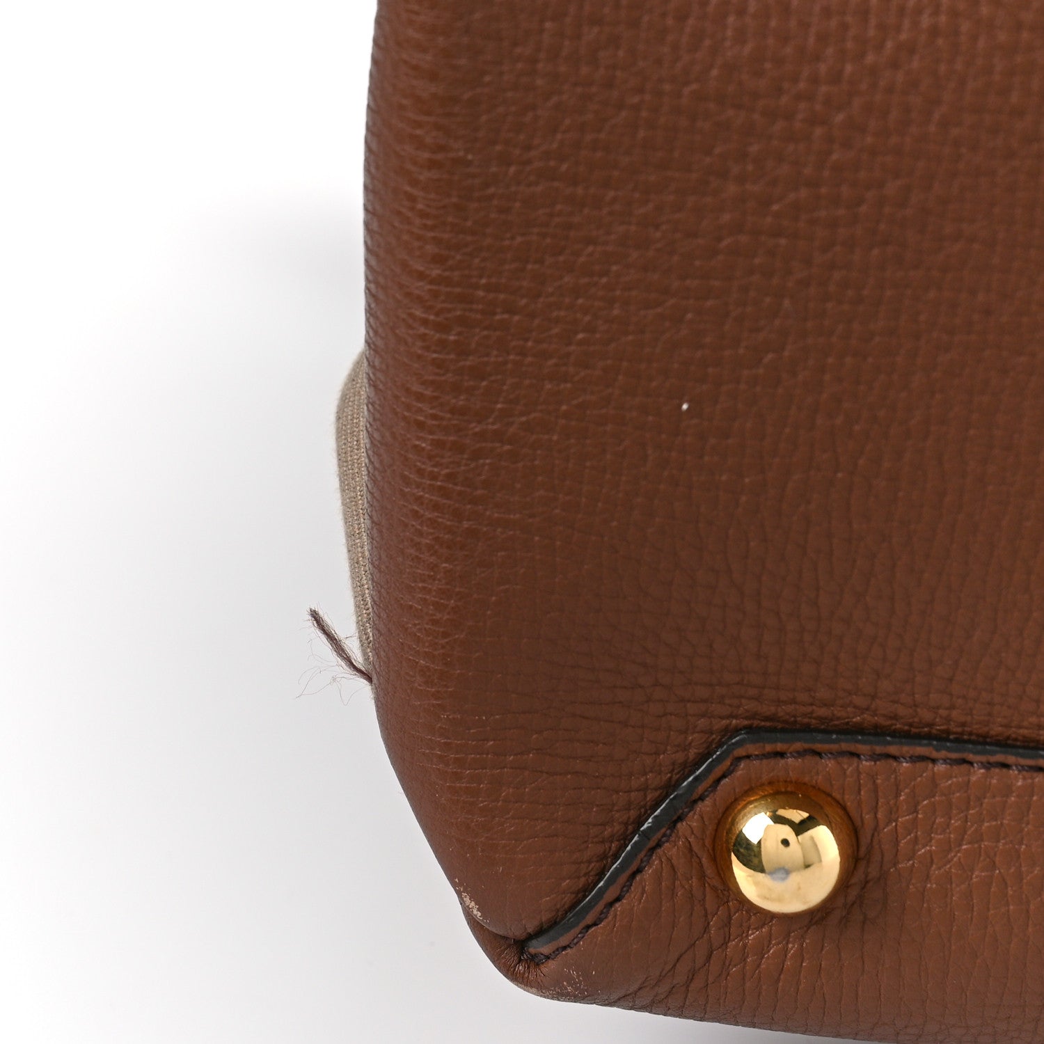 Burberry Grainy Calfskin House Check Large Banner Tote Tan 9 of 9