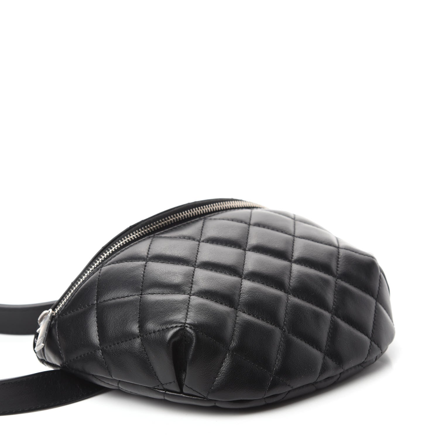 Chanel Lambskin Quilted Waist Belt Bag Black 4 of 10