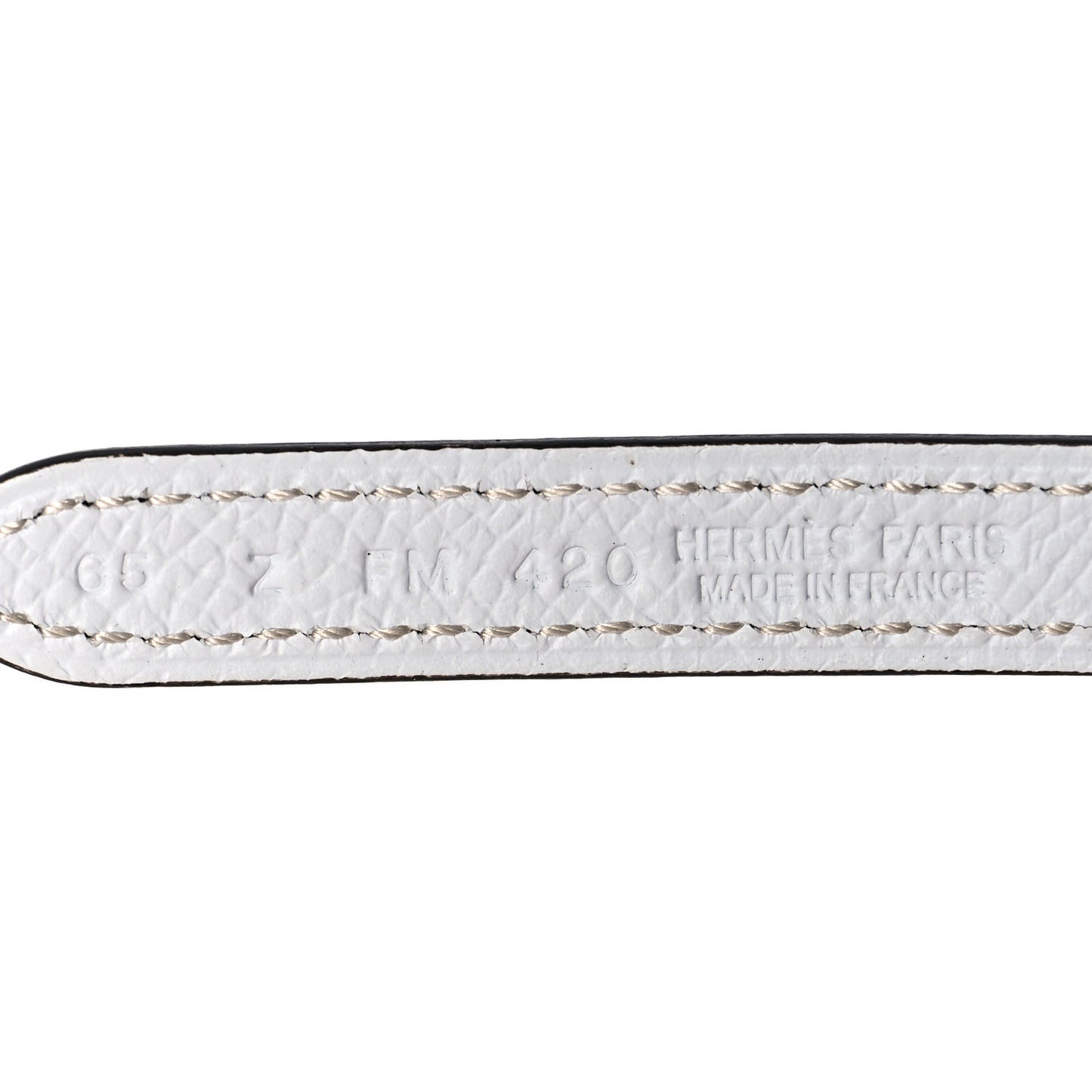 Epsom Swift 13mm H Medor Belt 65 Etoupe White