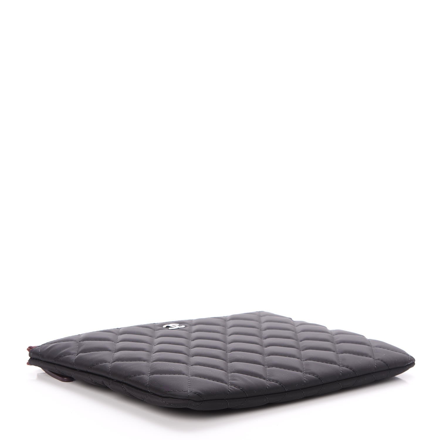 Chanel Nylon Quilted Medium Cosmetic Case Black 4 of 7