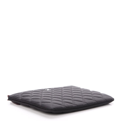 Chanel Nylon Quilted Medium Cosmetic Case Black 4 of 7