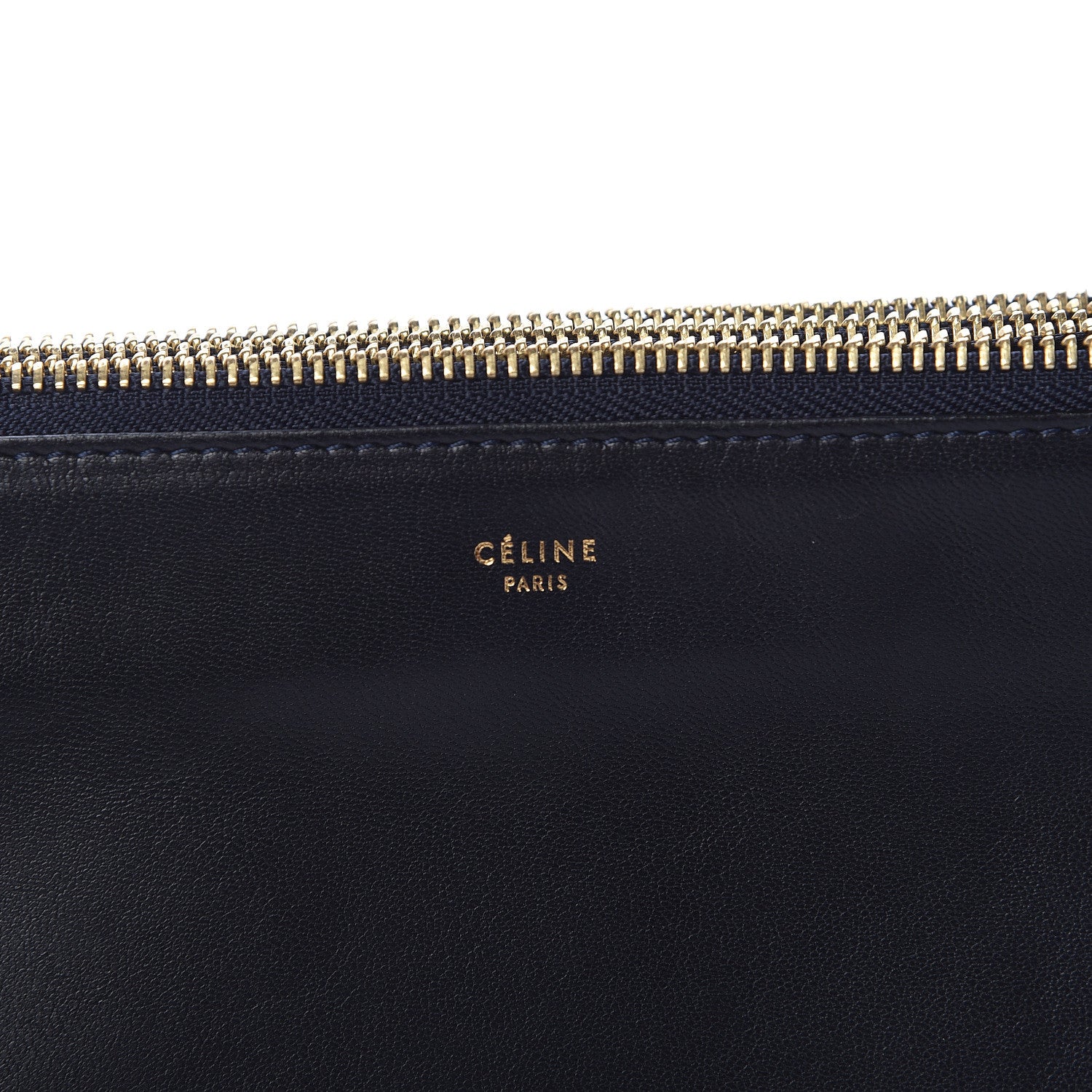 Celine Lambskin Small Trio Crossbody Bag Navy Blue 8 of 13