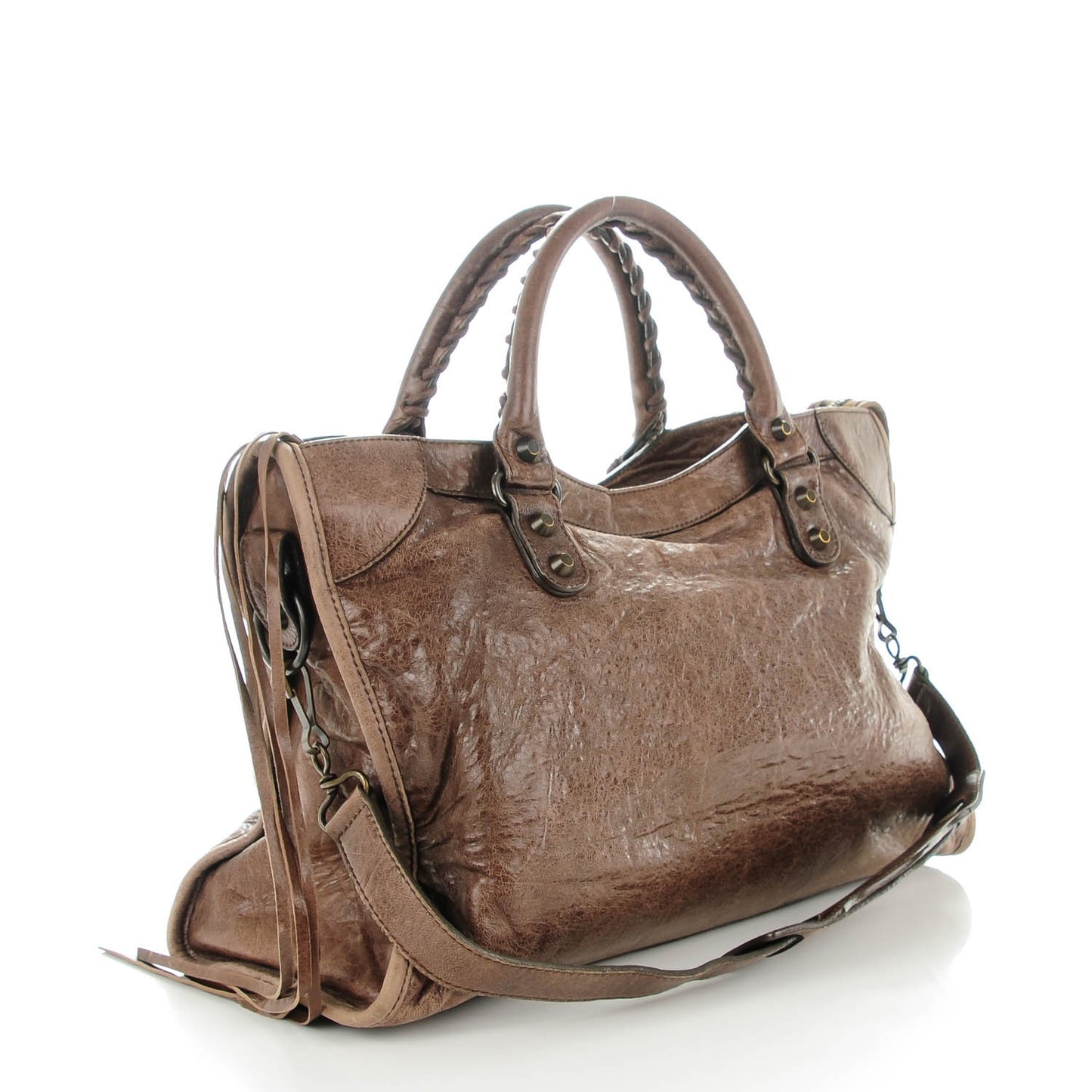 Chevre Classic Hardware City Olive Brown