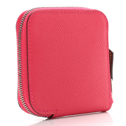 Hermes Epsom Silk'in Coin Purse Rose Mexico 3 of 8