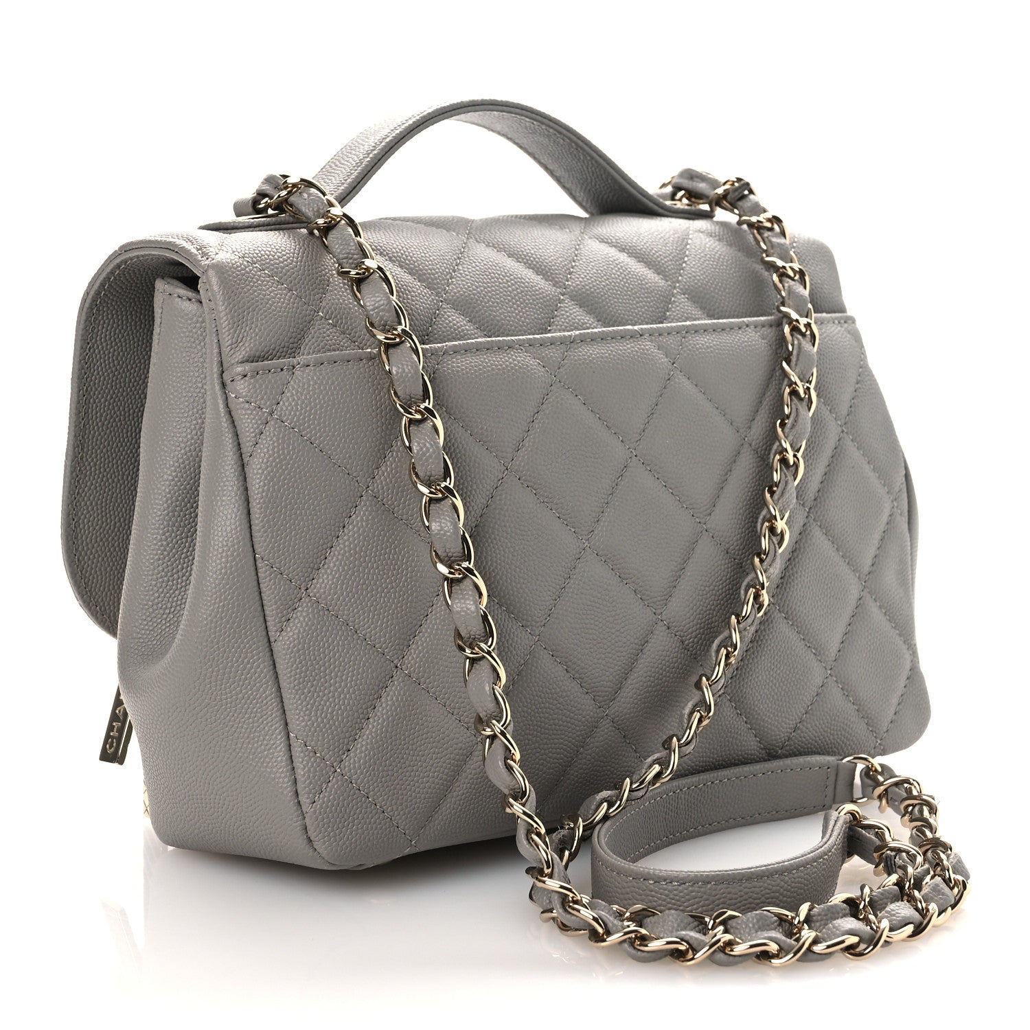 Chanel Caviar Quilted Medium Business Affinity Flap Grey 3 of 13