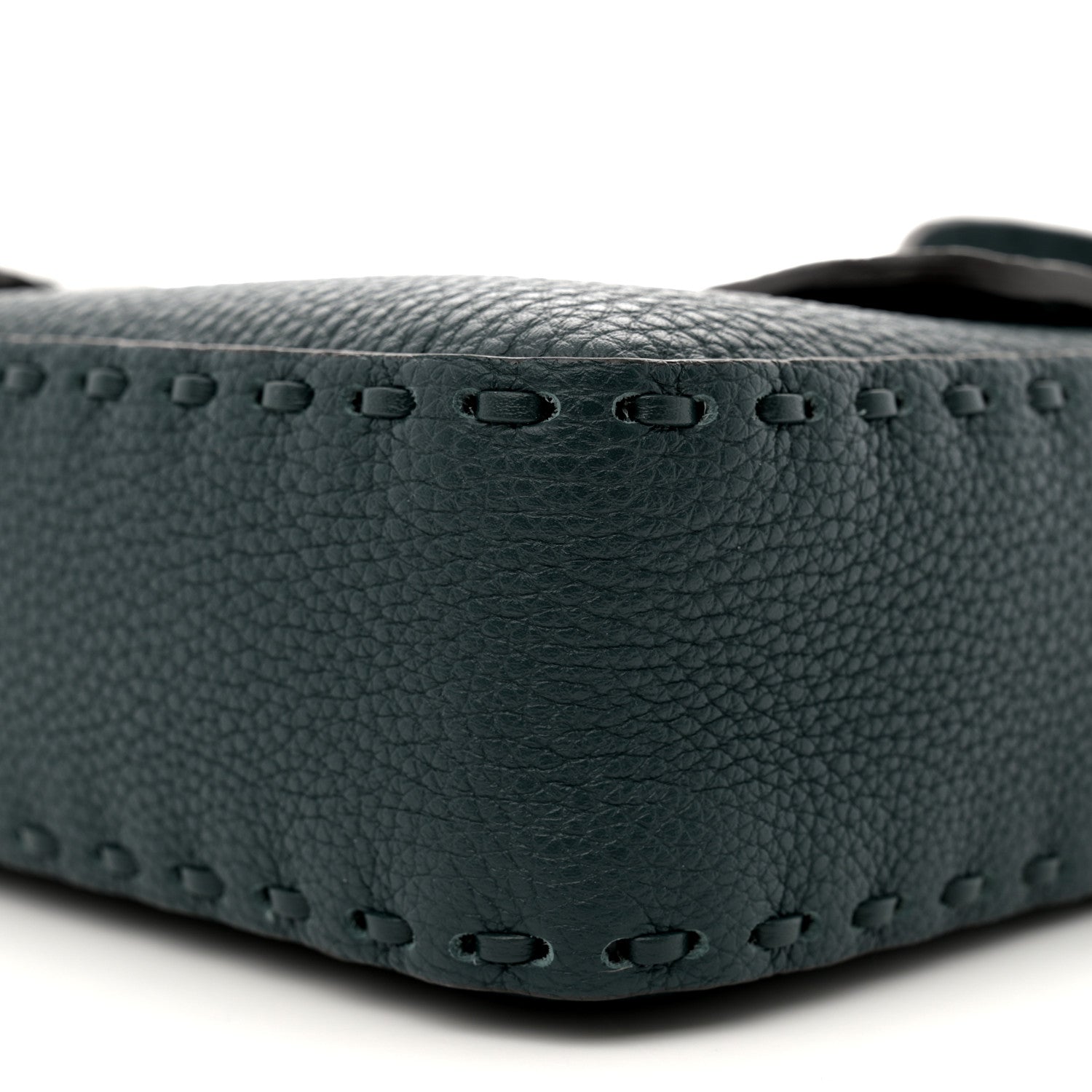 Fendi Cuoio Roma Sellerissima Nappa Sintetica Tape Stitch Baguette Amazzonia 10 of 10