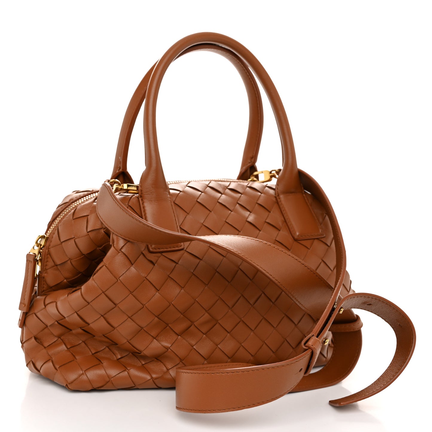 Nappa Intrecciato Bauletto Wood