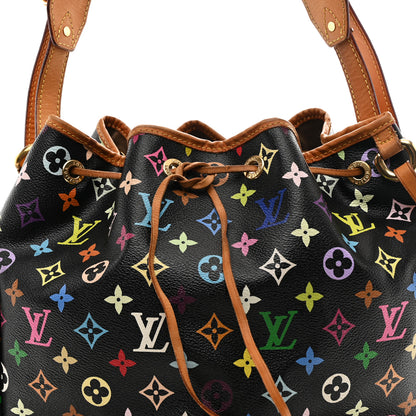 Louis Vuitton Monogram Multicolor Petit Noe Black 7 of 10