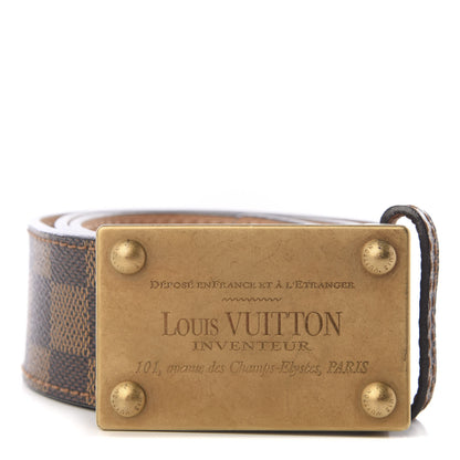 Louis Vuitton Damier Ebene Inventeur Belt 80 32 1 of 7