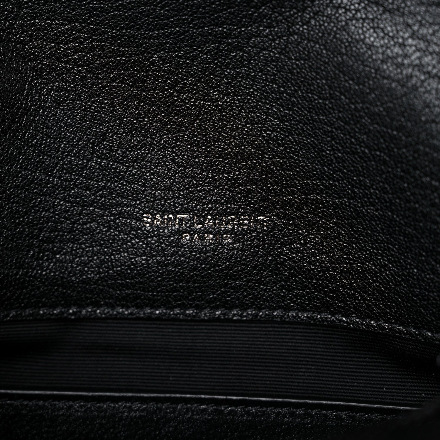 Saint Laurent Sheepskin Matelasse Chevron Monogram Monochrome Medium College Bag Black 6 of 9
