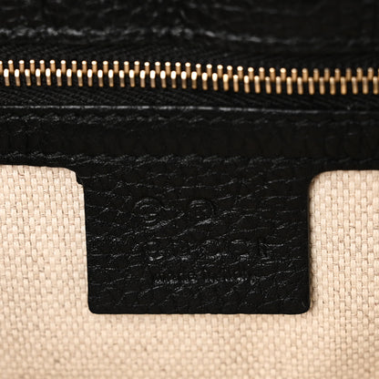 Gucci Pebbled Calfskin Medium Soho Flap Crossbody Black 6 of 10