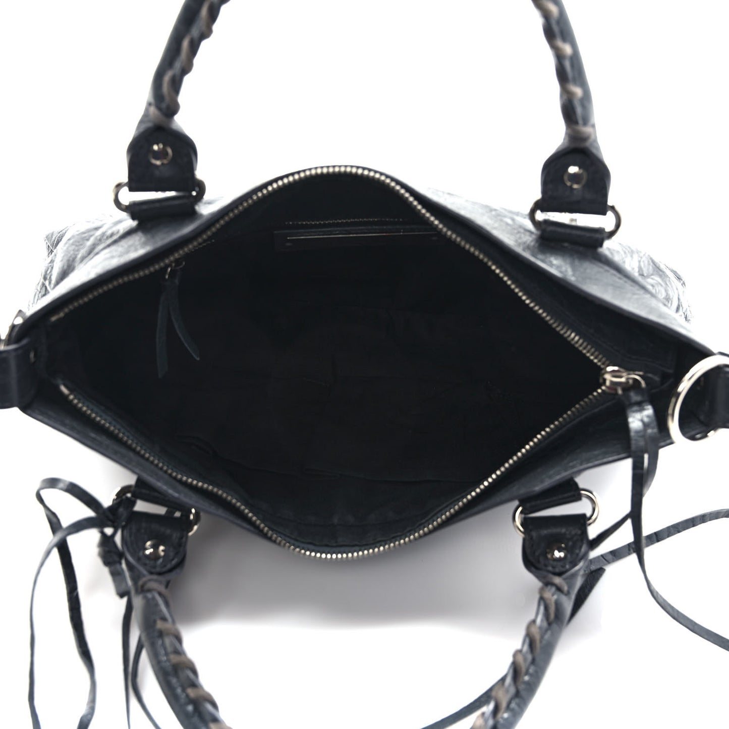 Agneau Classic Silver Hardware First Gris Fossile