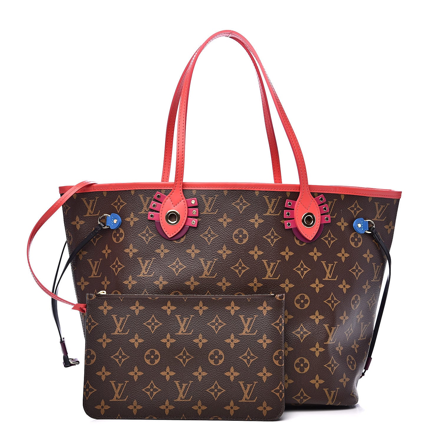 Louis Vuitton Monogram Totem Neo Neverfull MM Flamingo 1 of 9