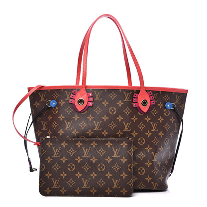 Louis Vuitton Monogram Totem Neo Neverfull MM Flamingo 1 of 9