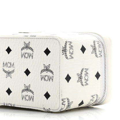 MCM Visetos Vanity Case White 10 of 10