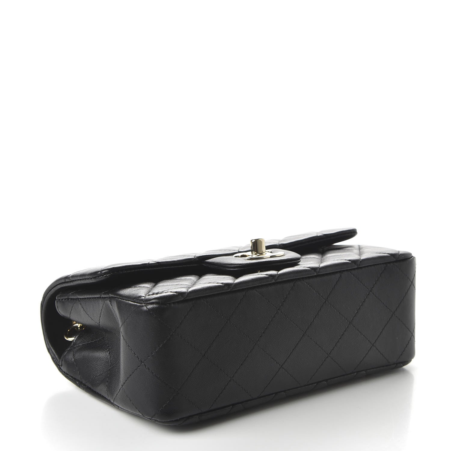 Chanel Lambskin Quilted Mini Rectangular Flap Black 4 of 11