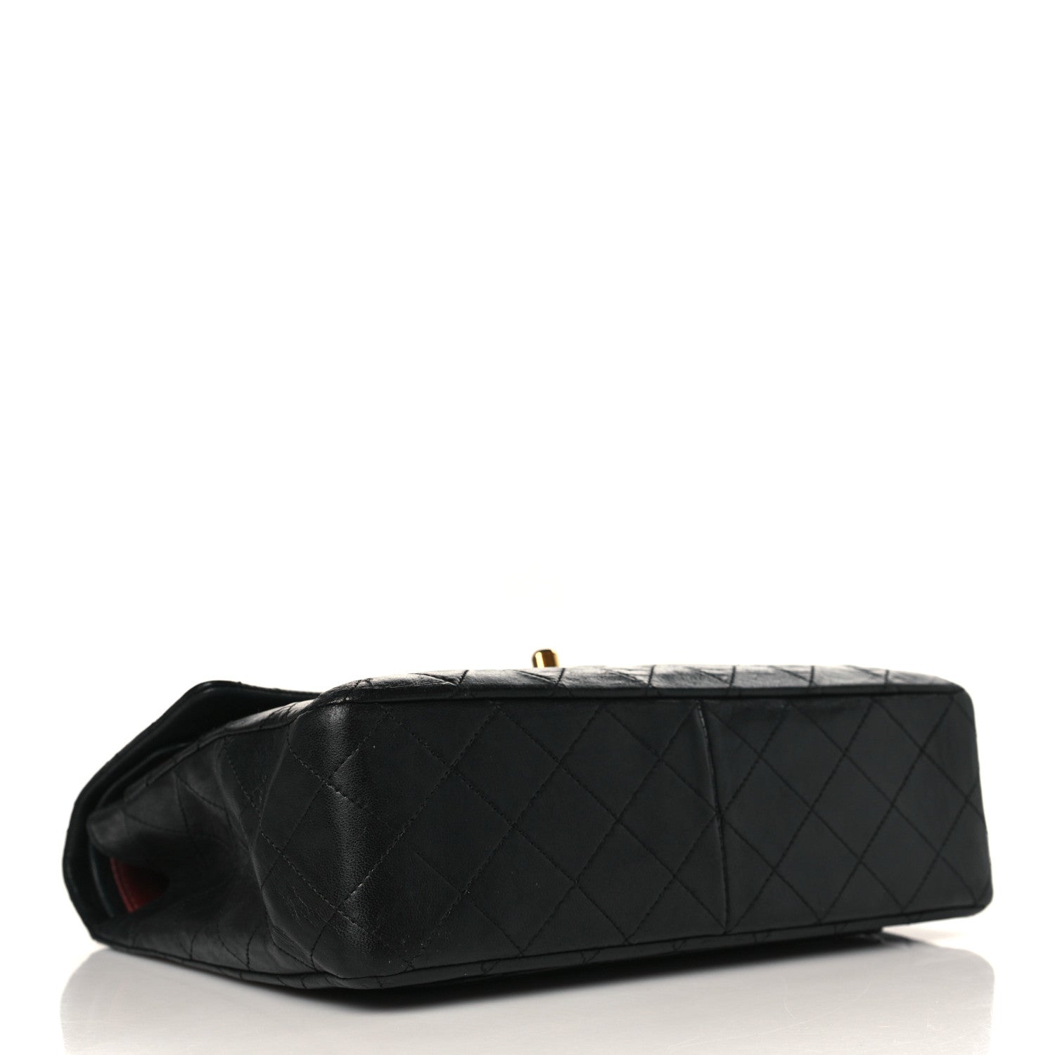 Chanel Lambskin Quilted Medium Double Flap Black 4 of 9