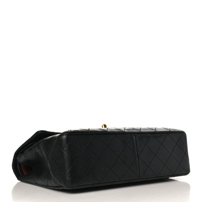 Chanel Lambskin Quilted Medium Double Flap Black 4 of 9
