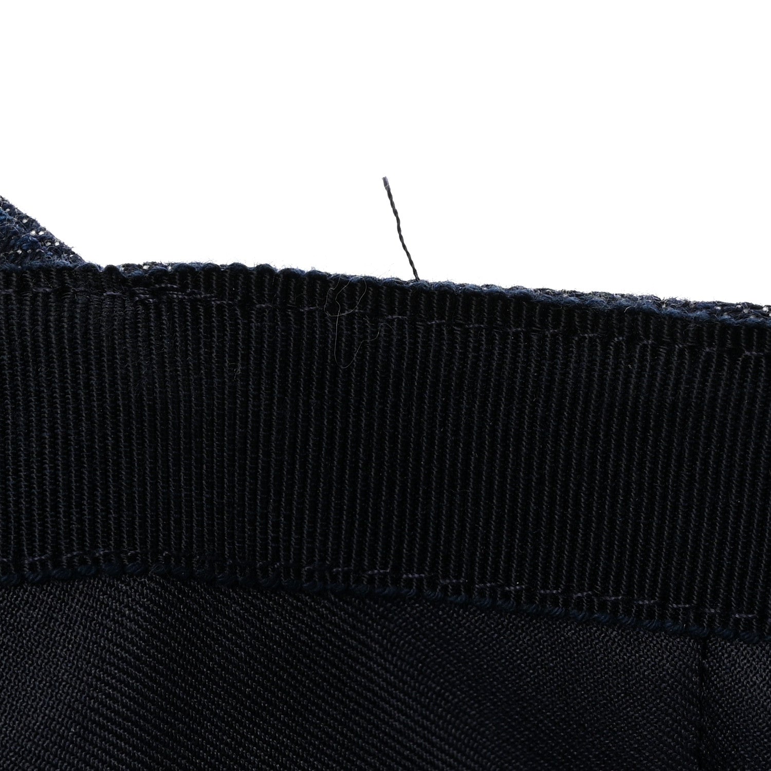 Hermes Cotton Denim Embroidered Davis Emile Hat 58 Indigo 9 of 9