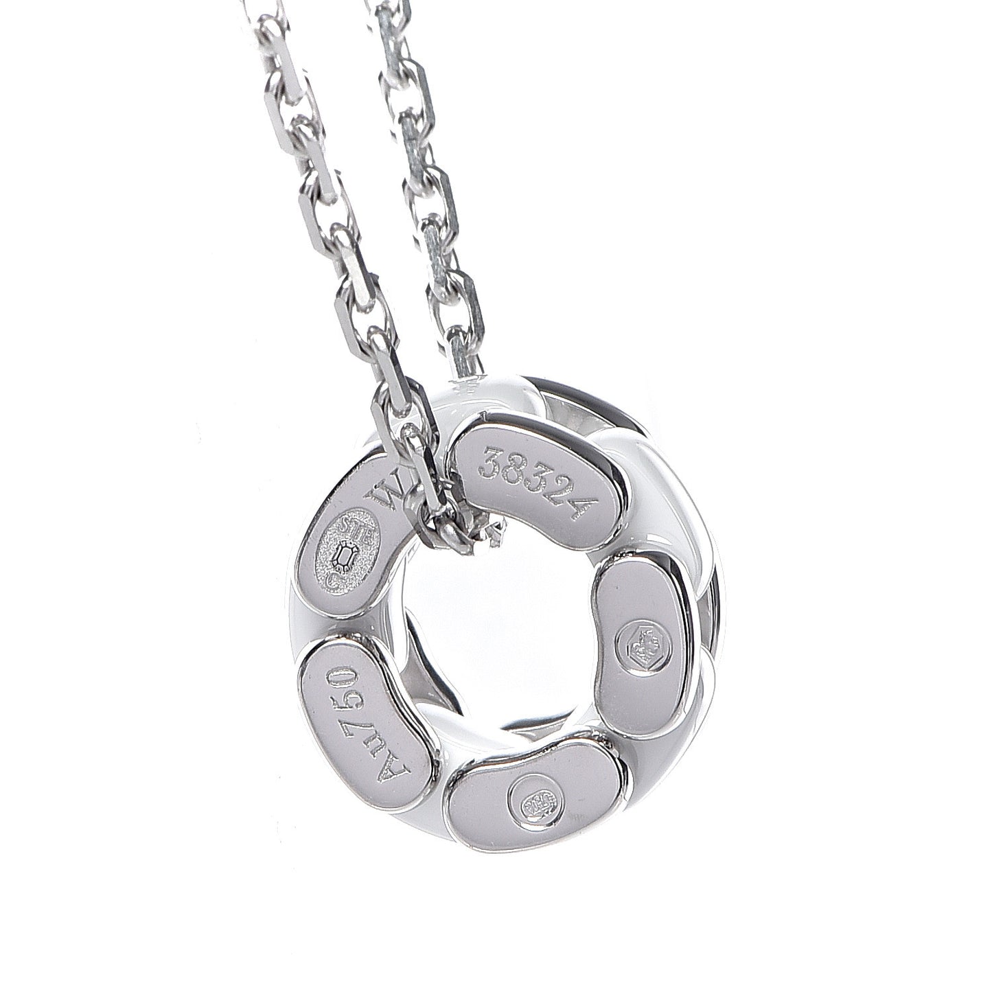 18K White Gold Ceramic Ultra Pendant Necklace White