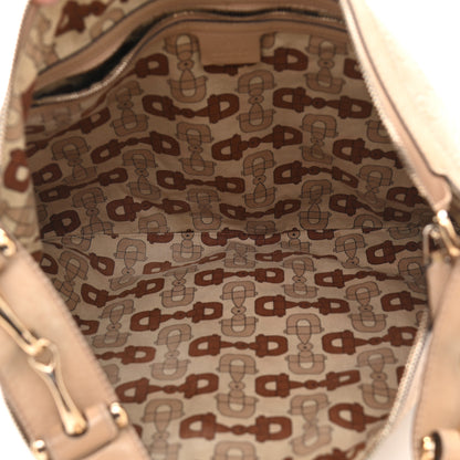 Gucci Guccissima Studded Pelham Shoulder Bag Beige 4 of 17