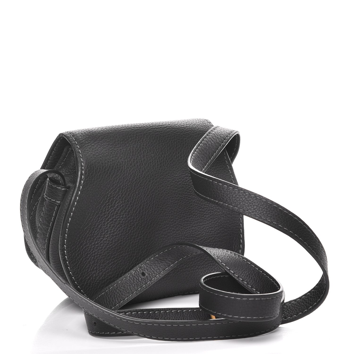 Chloe Calfskin Mini Marcie Round Crossbody Bag Black 3 of 8