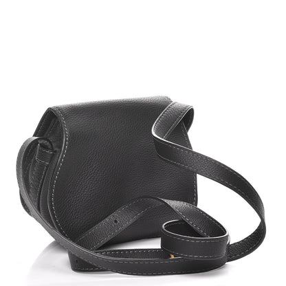 Chloe Calfskin Mini Marcie Round Crossbody Bag Black 3 of 8