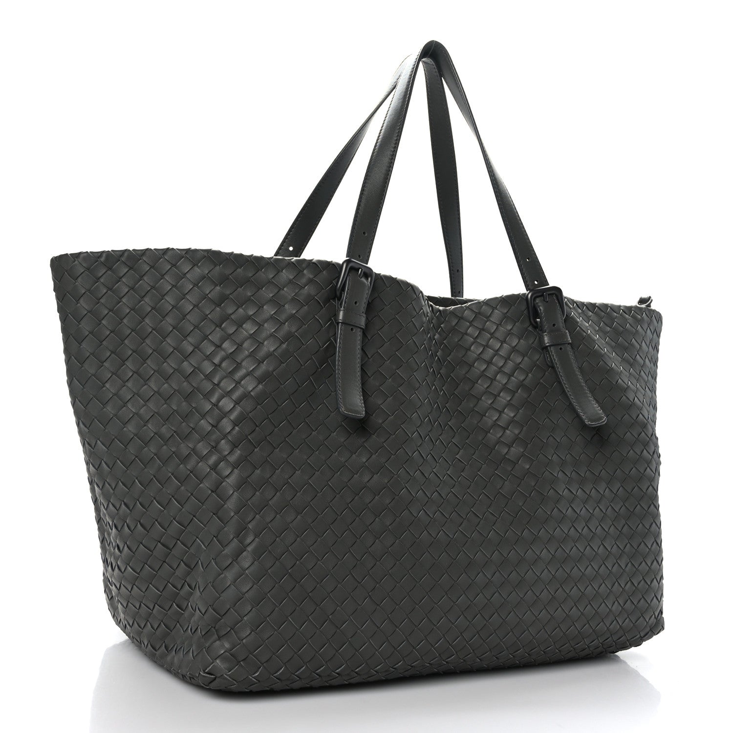 Bottega Veneta Nappa Intrecciato Medium Seamless Tote Light Grey 3 of 8