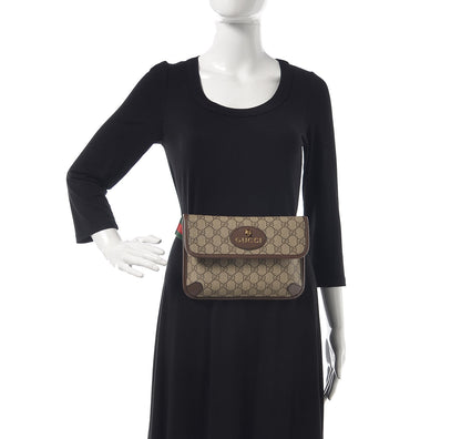 Gucci GG Supreme Monogram Neo Vintage Web Belt Bag Brown 2 of 8
