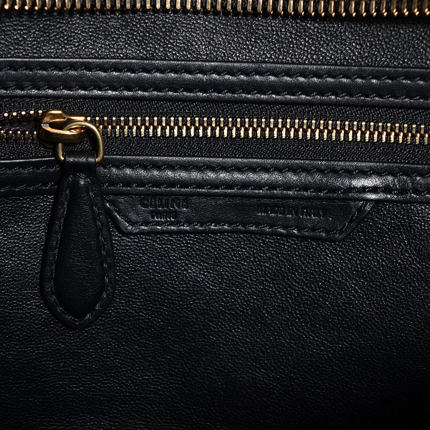 Celine Smooth Calfskin Mini Luggage Black 6 of 9