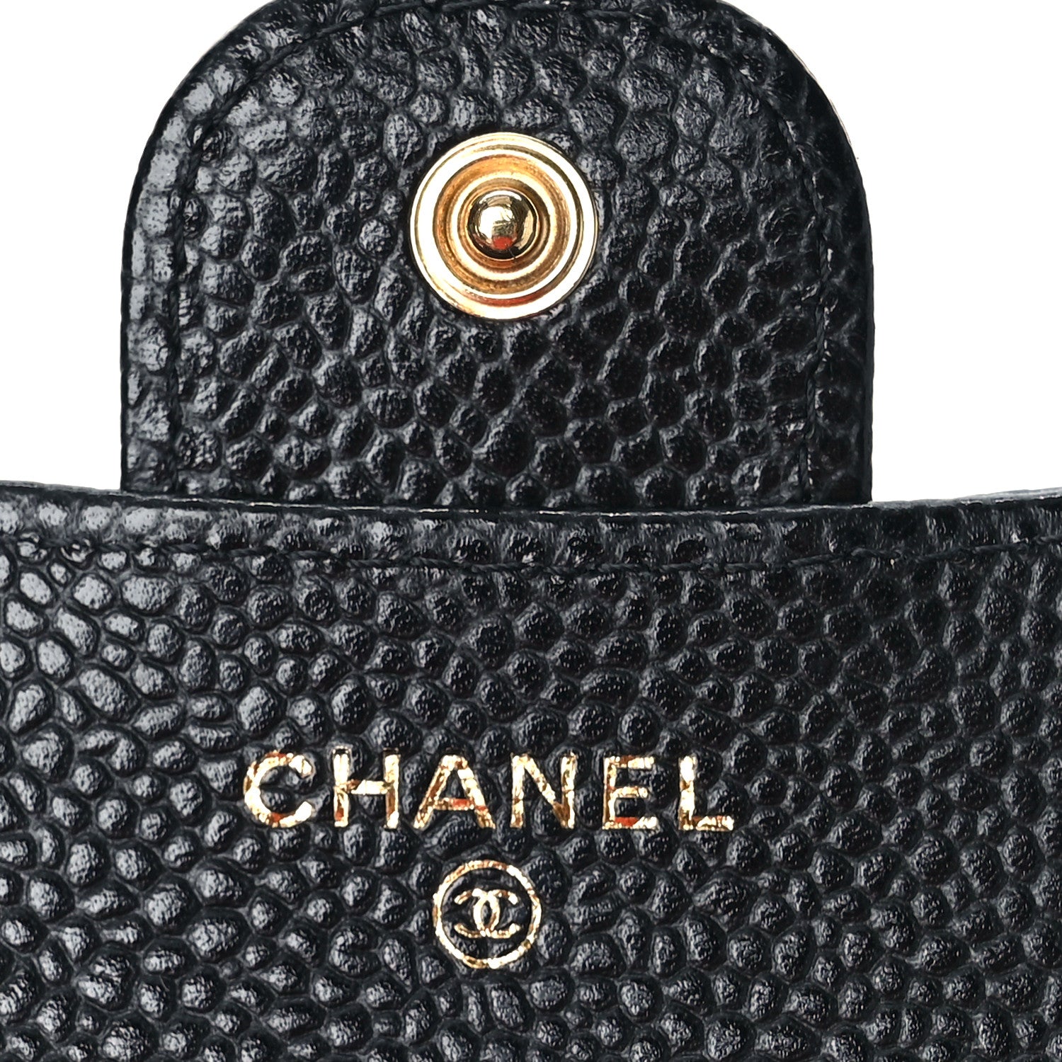Chanel Caviar Quilted Compact Flap Wallet Black 6 of 11