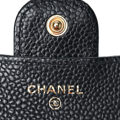 Chanel Caviar Quilted Compact Flap Wallet Black 6 of 11