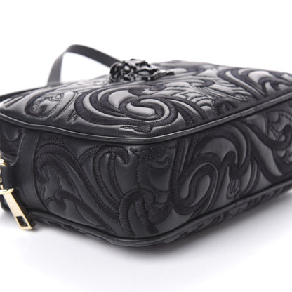 Versace Nappa Embroidered Baroque Palazzo Camera Bag Black 7 of 8