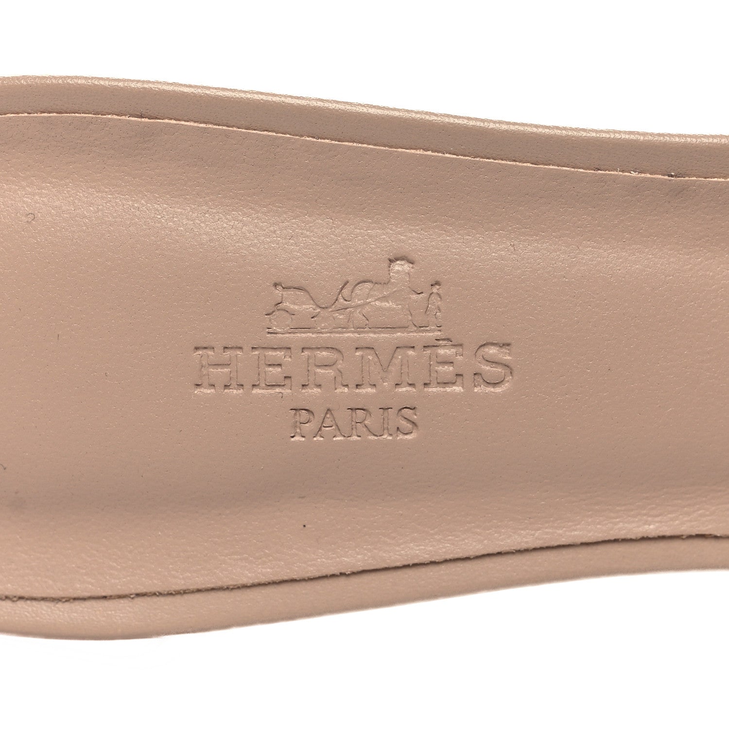 Hermes Calfskin Oasis Sandals 37 Beige Nude 8 of 9