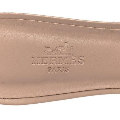 Hermes Calfskin Oasis Sandals 37 Beige Nude 8 of 9