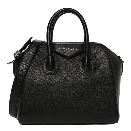 Sugar Goatskin Mini Antigona Black