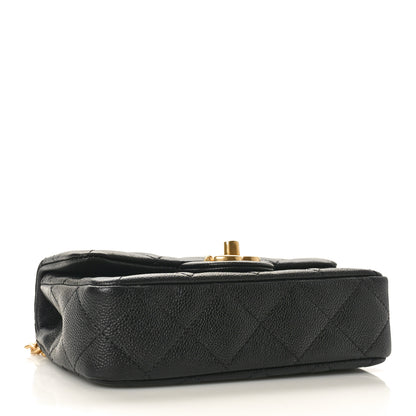 Chanel Caviar Quilted Mini Sweetheart Rectangular Flap Black 4 of 11