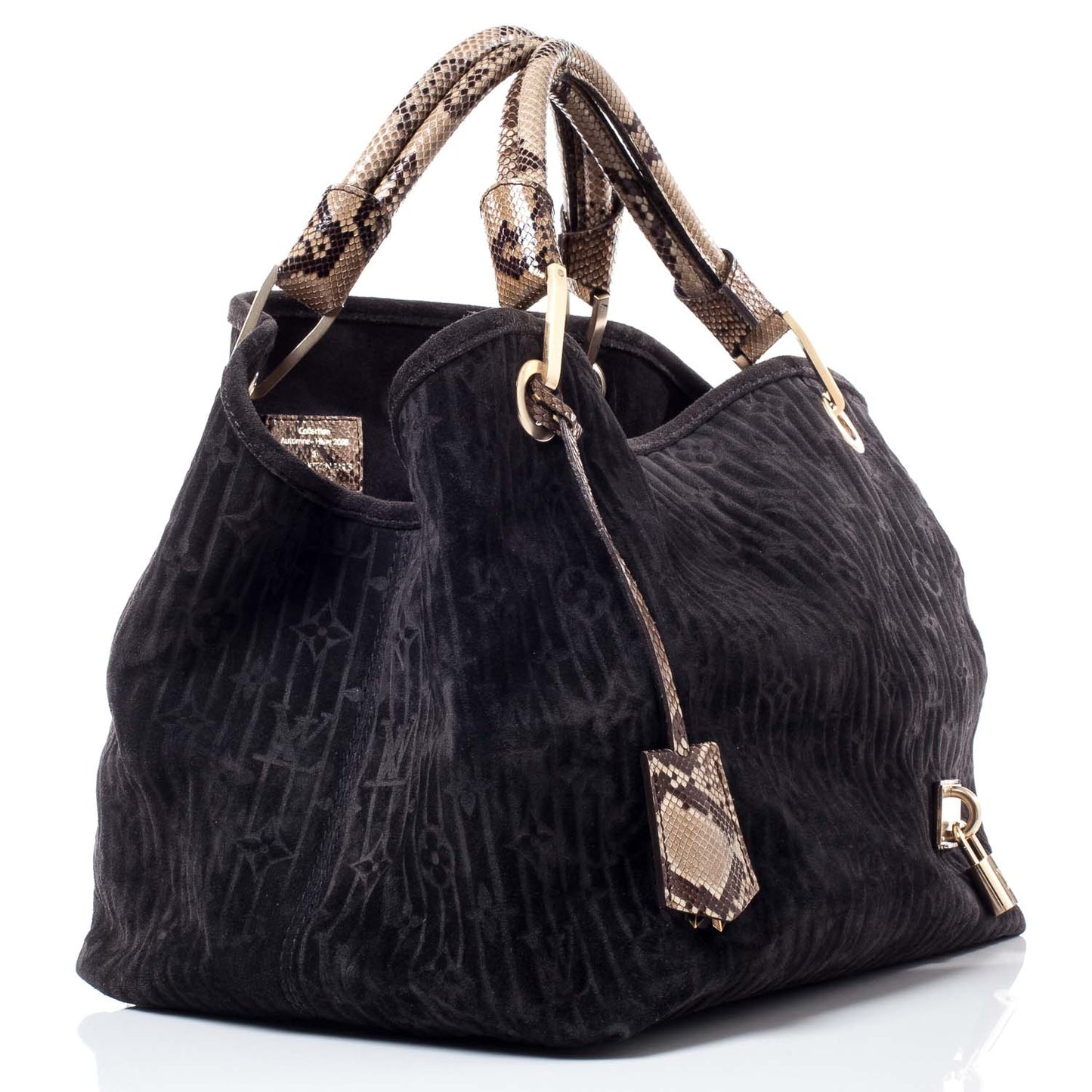Suede Python Monogram Whisper PM Kohl