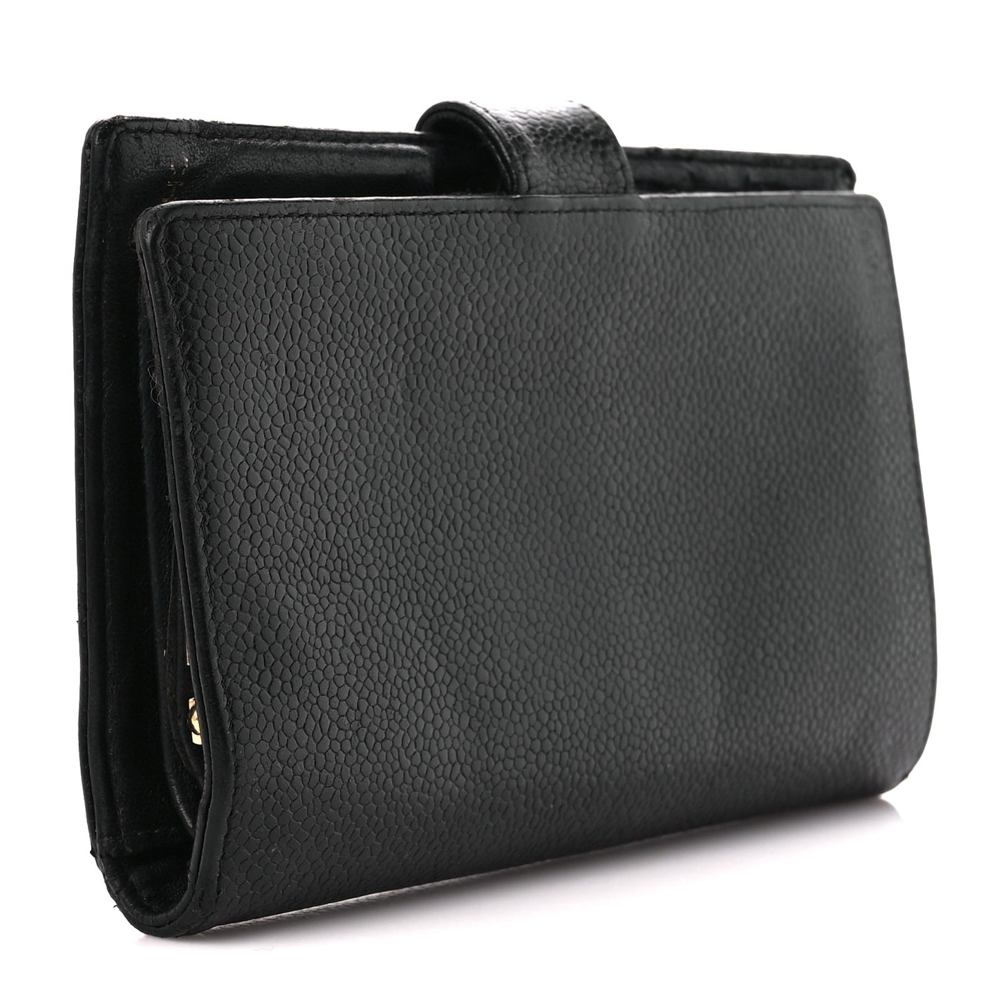 Caviar Timeless CC French Wallet Black