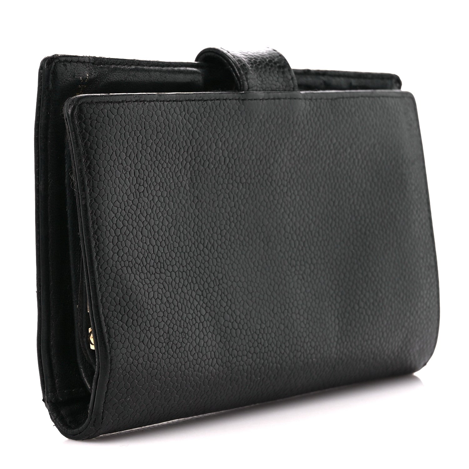 Chanel Caviar Timeless CC French Wallet Black 3 of 14
