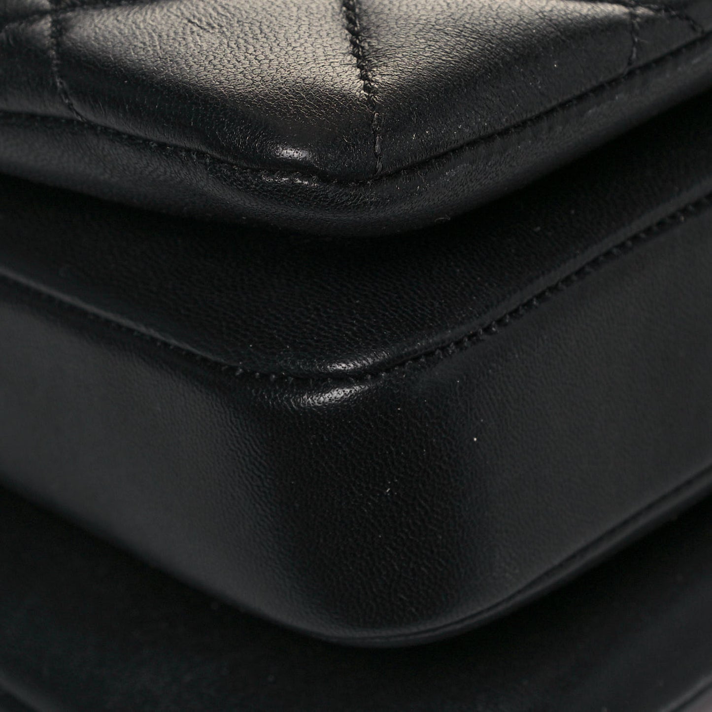 Lambskin Quilted Small Trendy CC Dual Handle Flap Bag Black