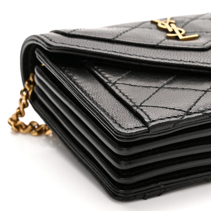 Saint Laurent Lambskin Quilted Micro Gaby Bag Black 9 of 11