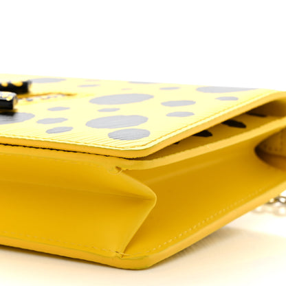 Louis Vuitton LV x YK Epi Infinity Dots Twist Belt Chain Wallet Yellow Black 11 of 12