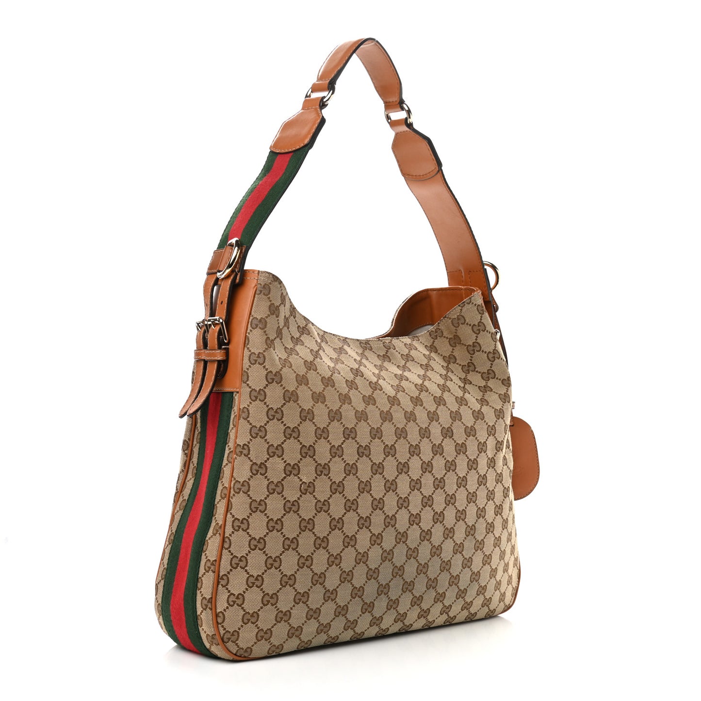 Monogram Medium Heritage Shoulder Bag Light Tobacco