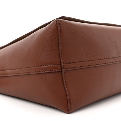 Loewe Shiny Supple Calfskin Flamenco Satchel Brownie 9 of 11