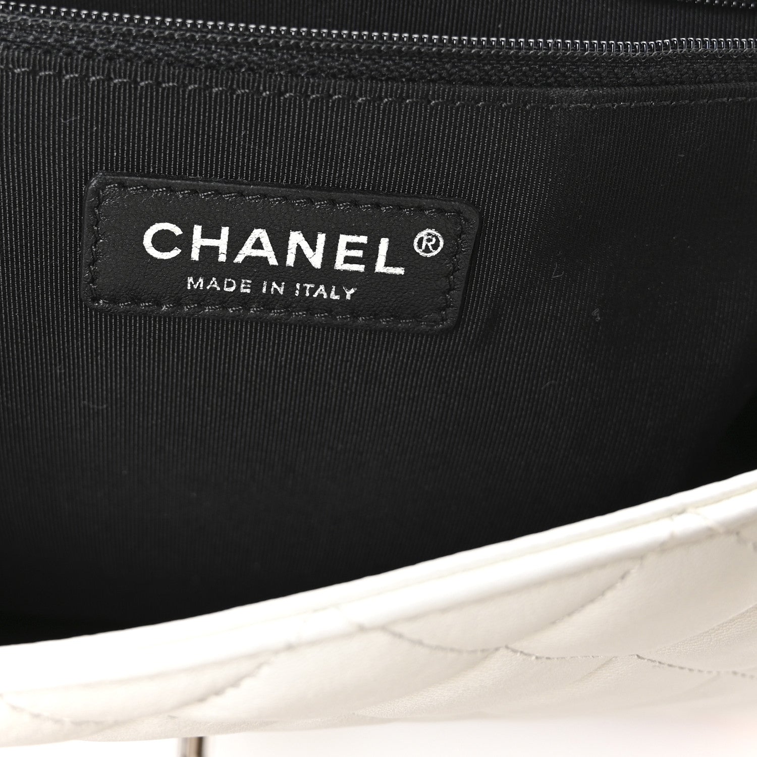 Chanel Lambskin Quilted Jumbo Cuba Color Flap White Multicolor 6 of 10